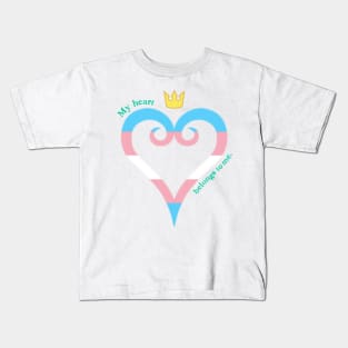 Trans Pride Heart Kids T-Shirt